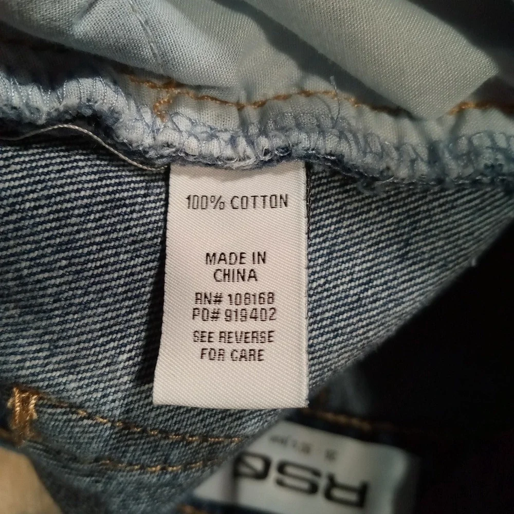 RSQ 90s Jean‎ Light Wash Distressed High Rise Cotton Denim Size 26